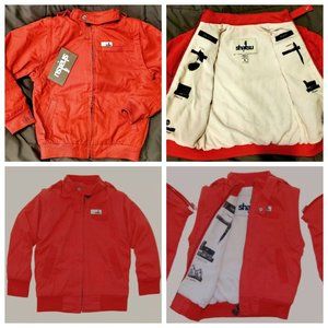 BNWT mini shiatsu convertible red secret agent jacket vest